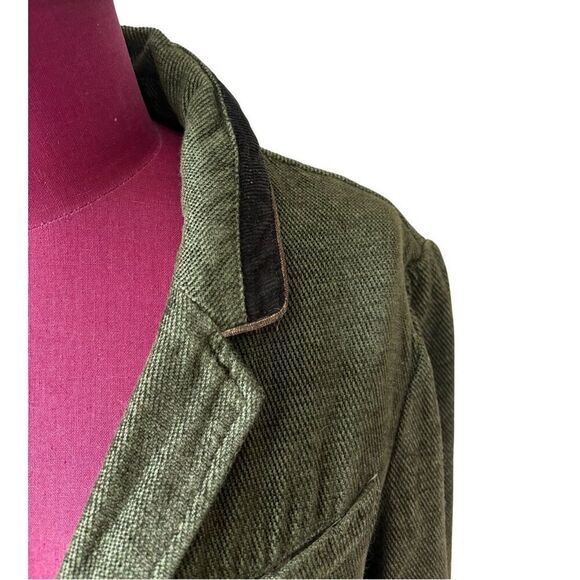 Free People Military Jacket Olive Green size XS Button Front Blazer Oversized - Picture 12 of 12